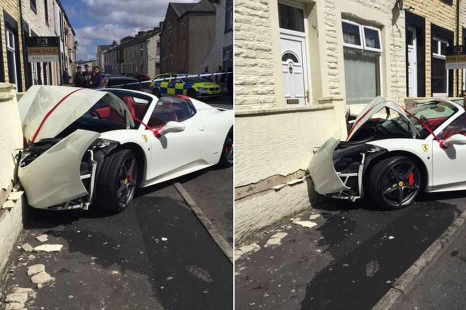 Ferrari 458 Spider, acidente
