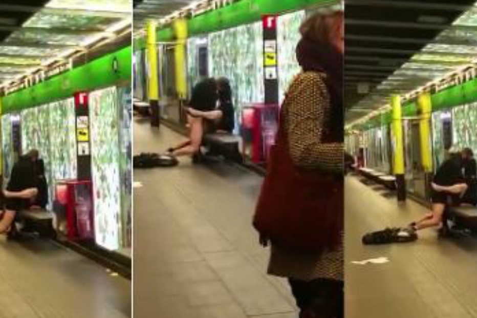 sexo, barcelona, metro
