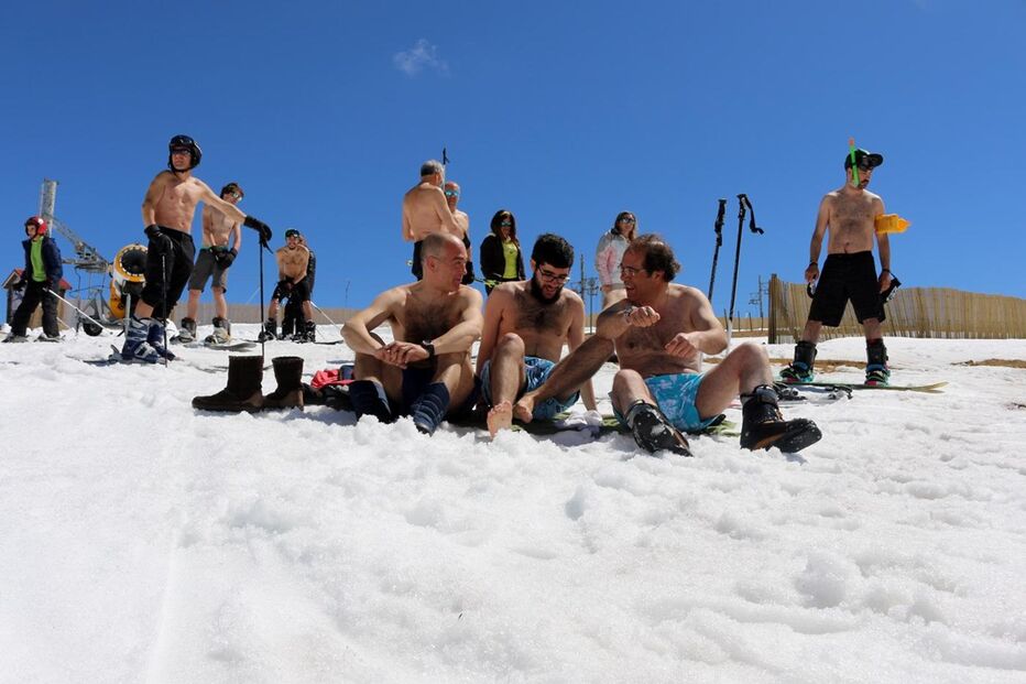 Serra da Estrela, calor, biquíni