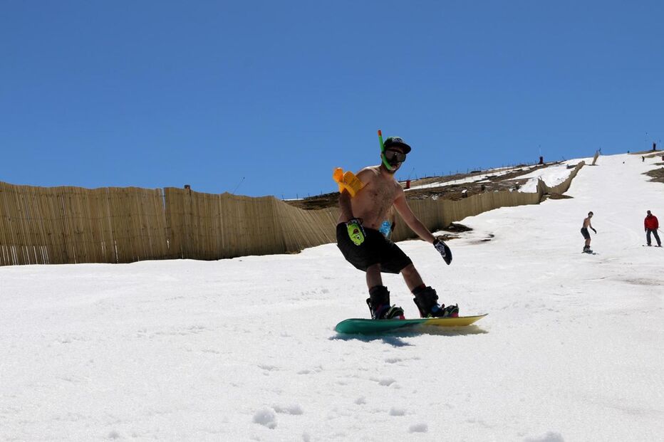 Serra da Estrela, calor, biquíni