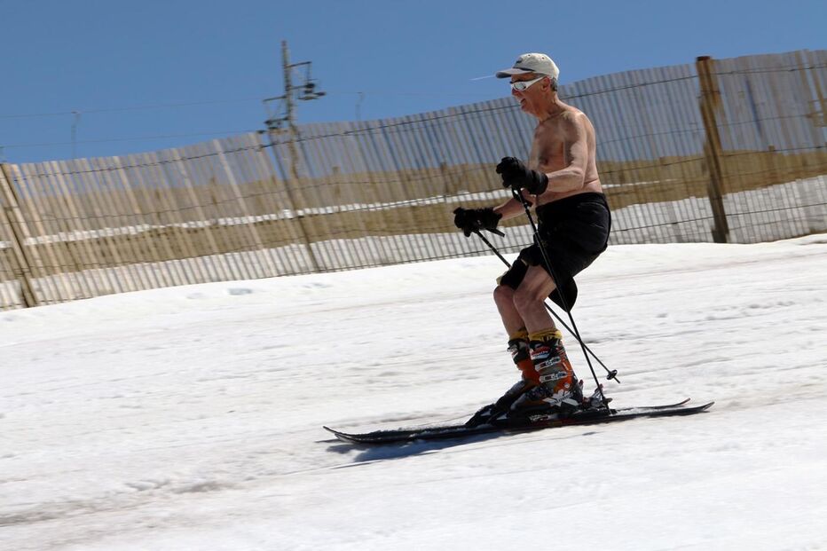 Serra da Estrela, calor, biquíni