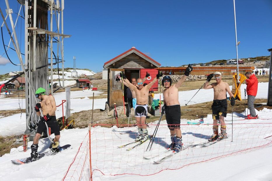 Serra da Estrela, calor, biquíni