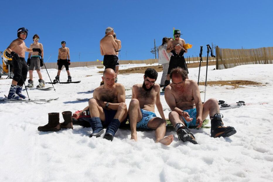 Serra da Estrela, calor, biquíni