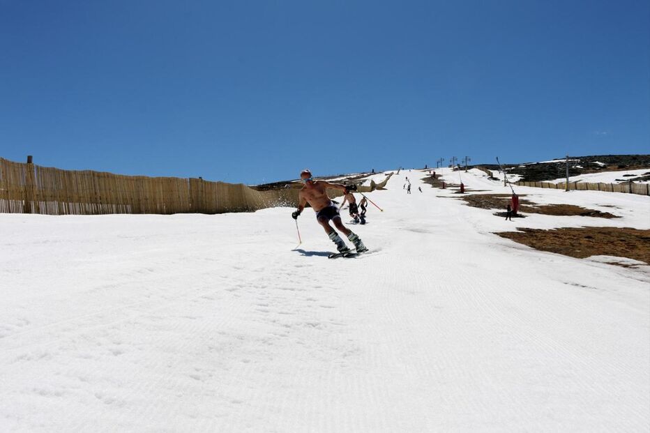 Serra da Estrela, calor, biquíni