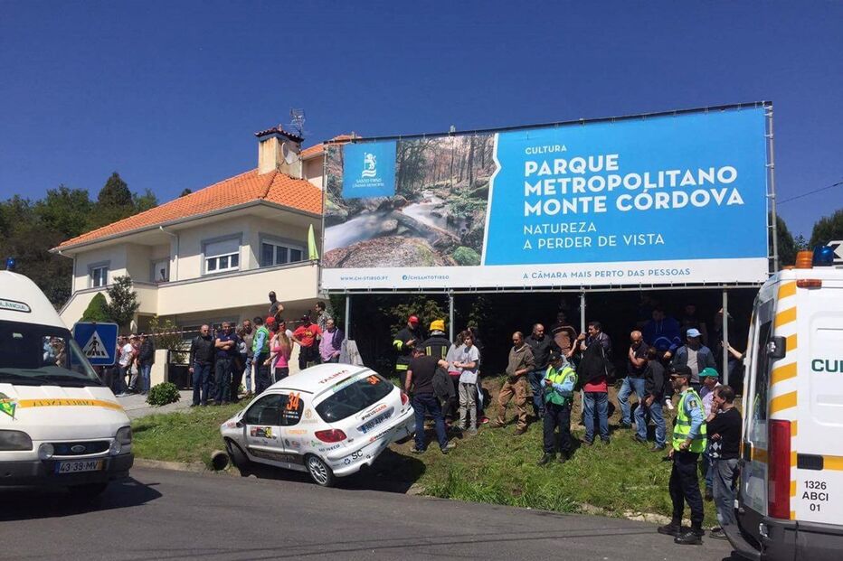 rali, acidente, carro, feridos, público, despiste