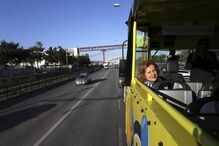 Rio Tejo, autocarro, hippotrip, navegar, barco, Lisboa, anfíbio