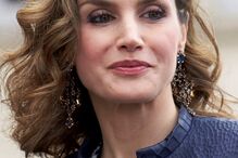 Letizia, elegância, elegante, visita, museu, look, visual, roupa