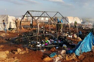 ataque, bombardeamento, Síria	