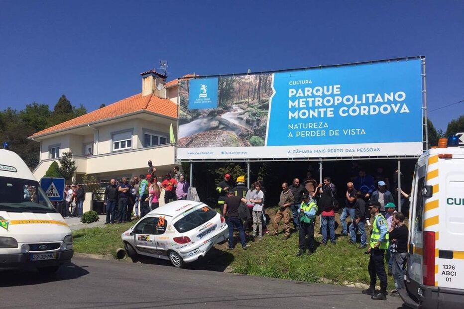 despiste, rali, feridos, Santo Tirso