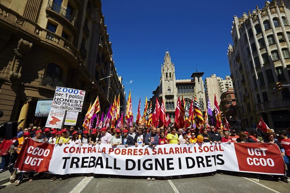Barcelona, Espanha, 1.º de Maio, Dia do Trabalhador, trabalho
