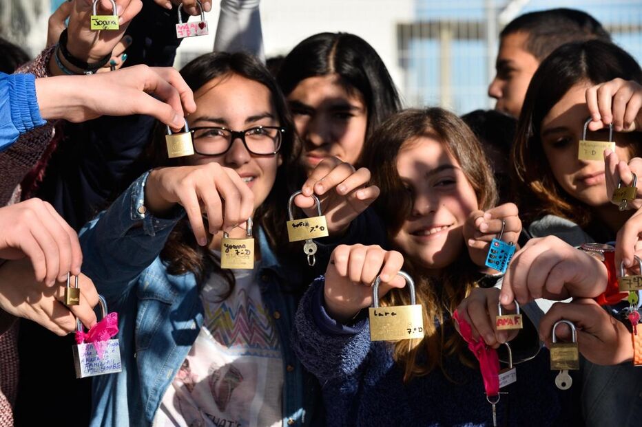 caldas da rainha, escola, cadeado