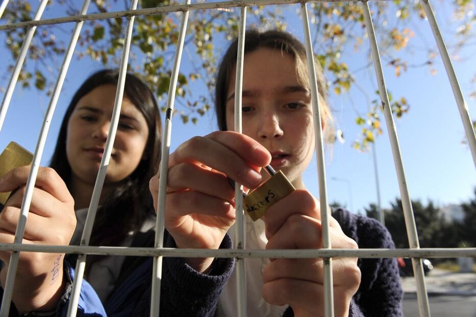 caldas da rainha, escola, cadeado