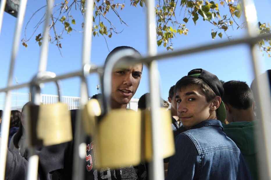 caldas da rainha, escola, cadeado