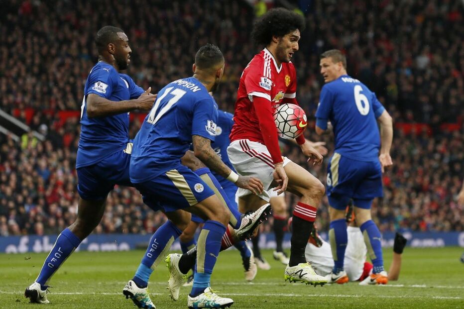 Fellaini, Huth, Manchester United, Leicester, Desporto, Futebol