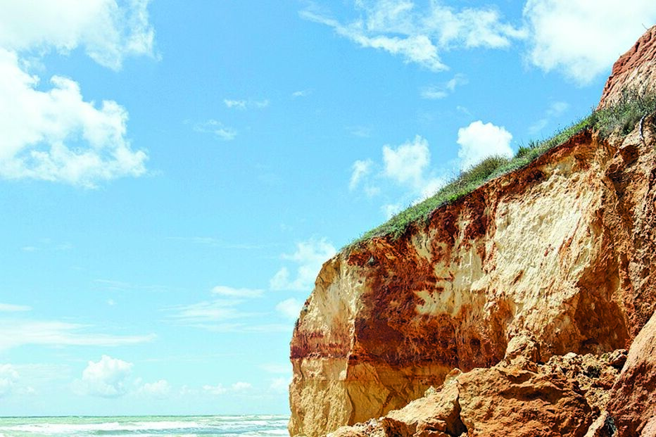 Algarve, praia, marés, destruição, Praia Maria Luísa
