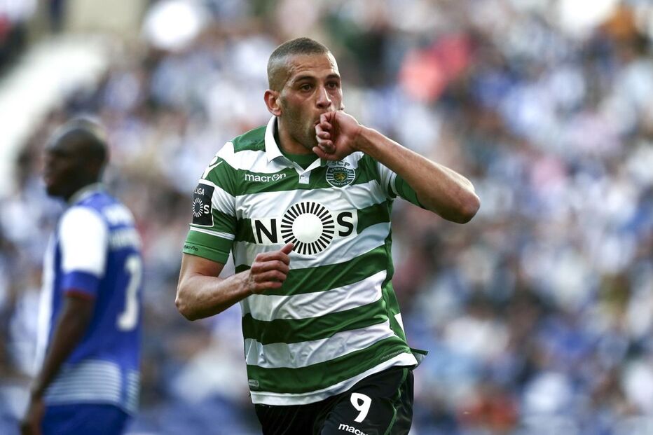 Islam Slimani, Leicester City, Sporting, Jamie Vardy, Liga dos Campeões, futebol