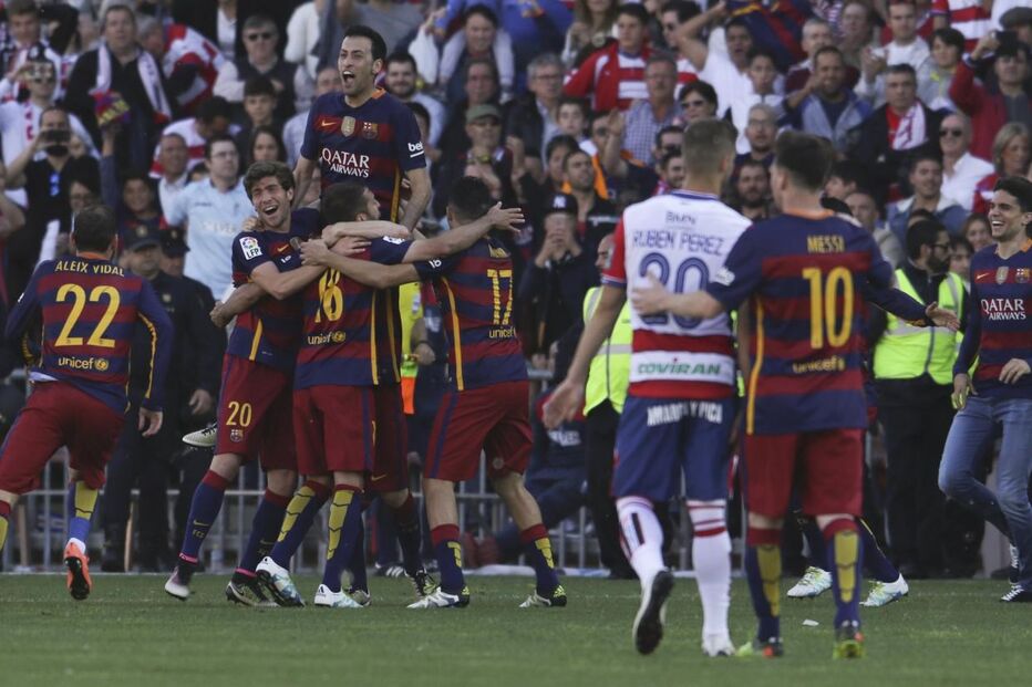 Barcelona, futebol, desporto, Suárez, Campeão, 