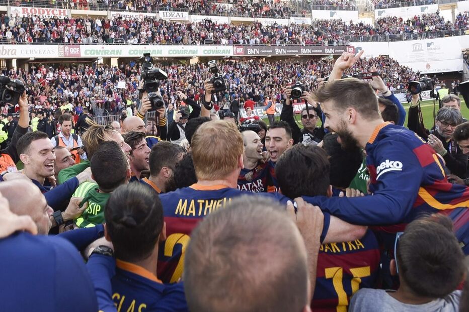 Barcelona, futebol, desporto, Suárez, Campeão, 