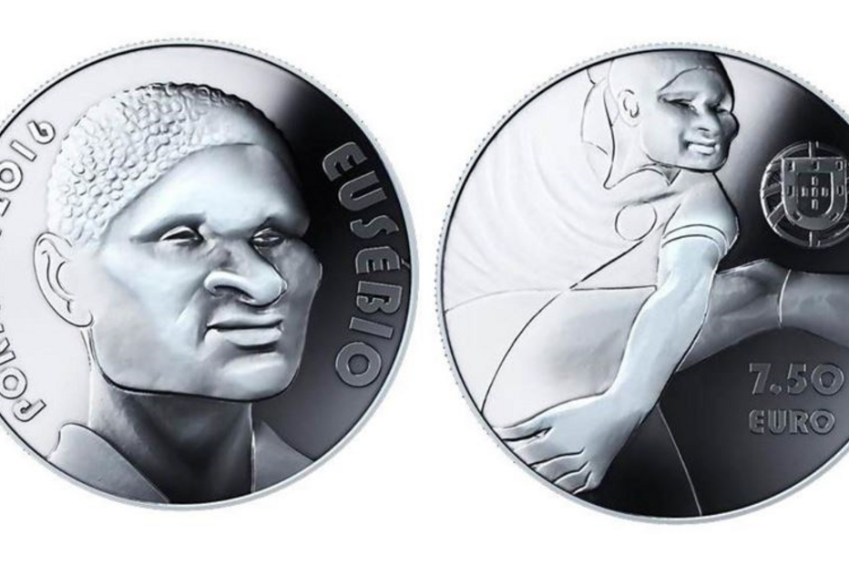 Eusébio, Moeda, Banco de Portugal, Futebol, Sport Lisboa e Benfica