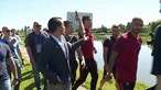 Ronaldo atira micro da CMTV para um lago