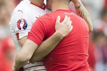 Xhaka, Granit, Taulant, Euro2016, Albânia, Suíça. Desporto, Futebol 