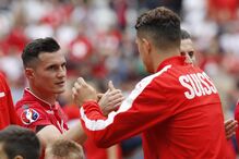 Xhaka, Granit, Taulant, Euro2016, Albânia, Suíça. Desporto, Futebol 