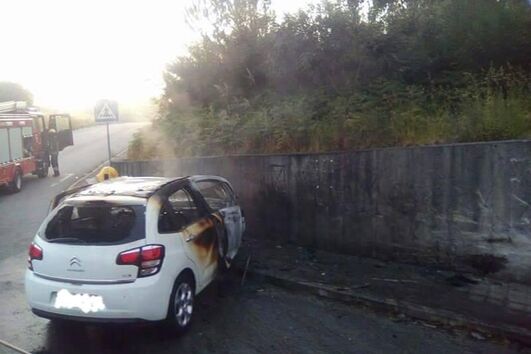Acidente, despiste, Vila do Conde, EN206, Touguinhó