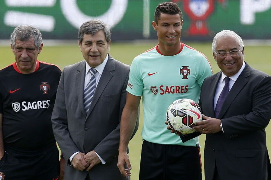 António Costa, Cidade do Futebol, Fernando Gomes, Cristiano Ronaldo, França, Portugal, desporto, futebol