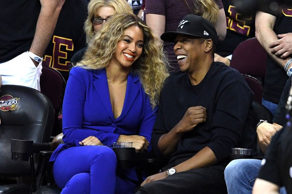 Beyoncé, Jay Z, casal, jogo, basquetebol, Cleveland, NBA, desporto, cúmplices