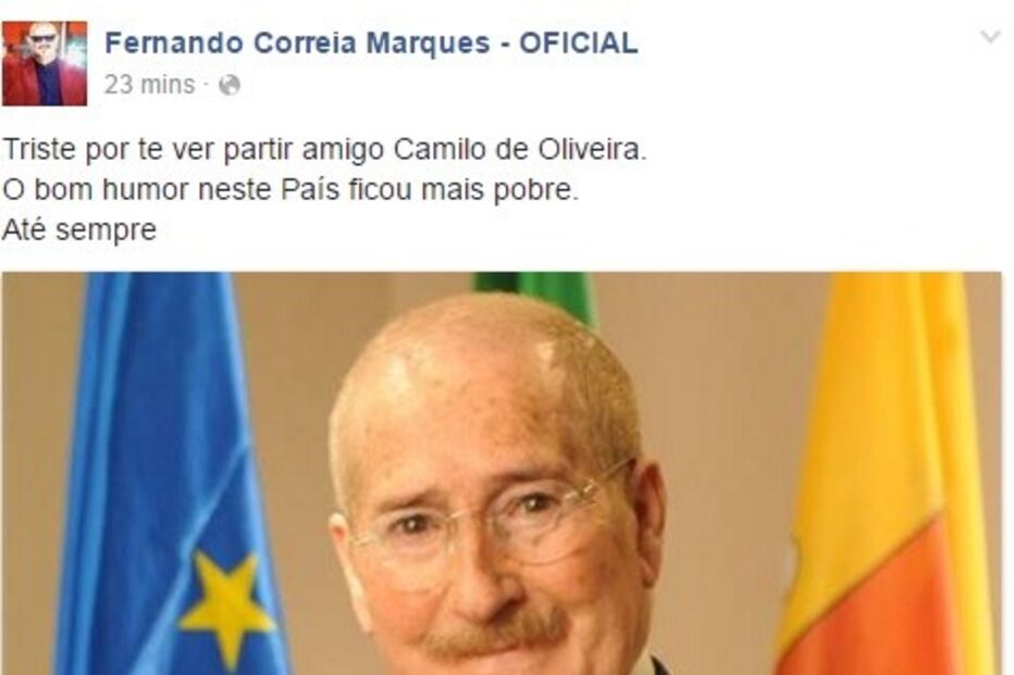Famosos, morte, Camilo de Oliveira