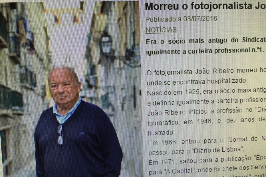 João Ribeiro, Sindicato dos Jornalistas, Fotojornalismo, Obituário