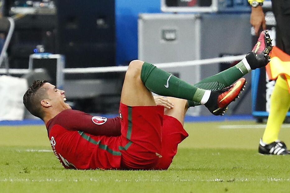 ronaldo, lesão, final, euro2016