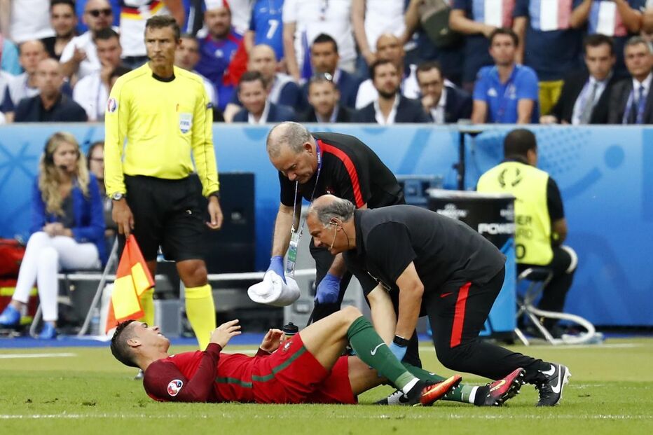 ronaldo, lesão, final, euro2016