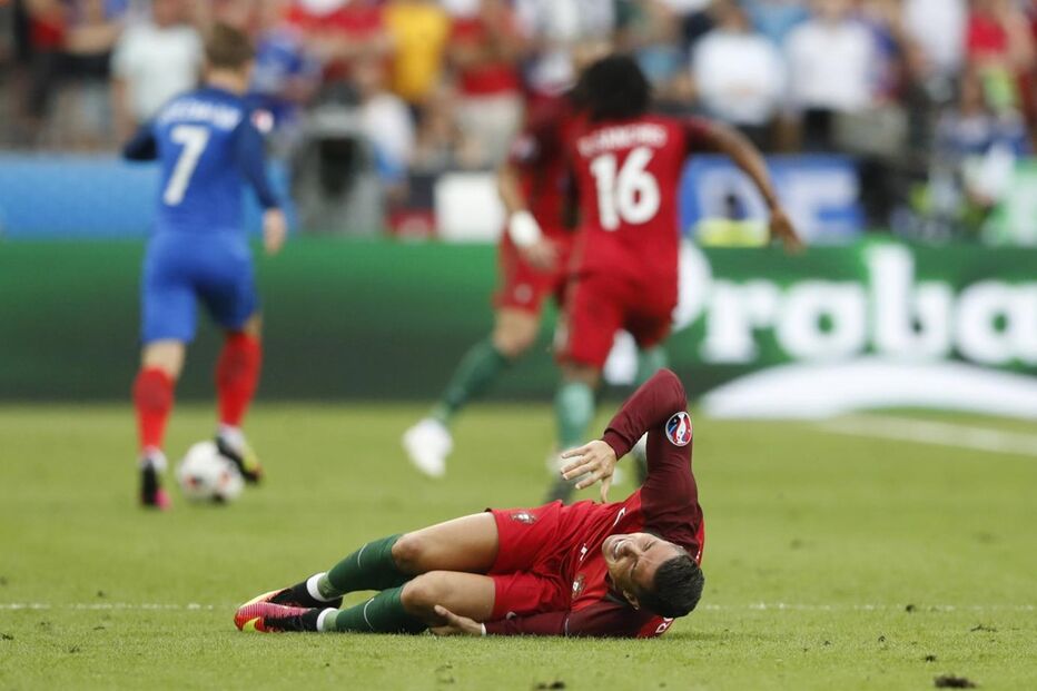 ronaldo, lesão, final, euro2016