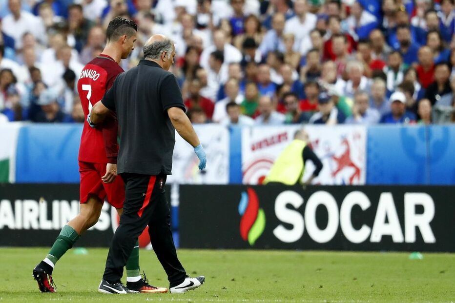 ronaldo, lesão, final, euro2016