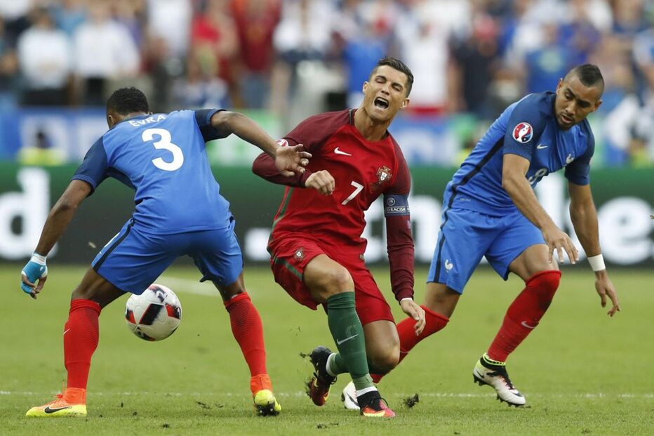 Cristiano Ronaldo, lesão, Portugal, França, Euro2016