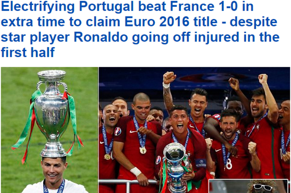 Euro 2016, Futebol, França, Portugal