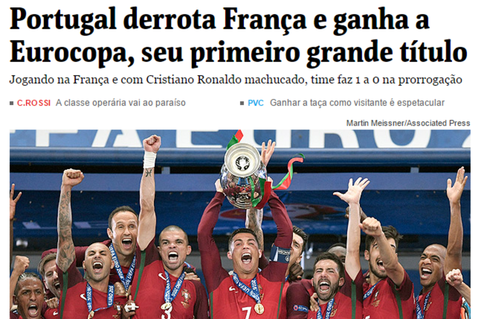 Euro 2016, Futebol, França, Portugal