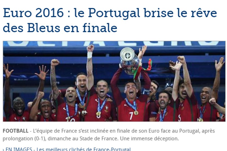Euro 2016, Futebol, França, Portugal