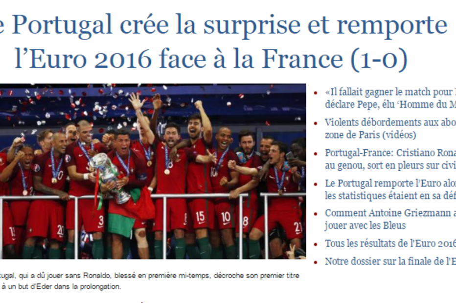 Euro 2016, Futebol, França, Portugal