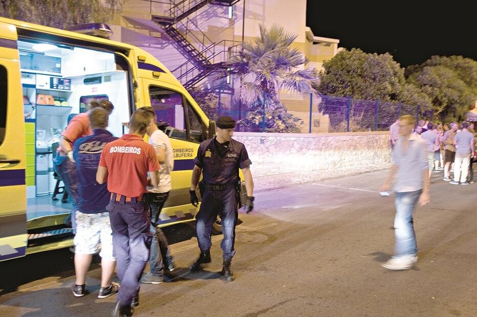 agressões, Algarve, noite, Albufeira, violência