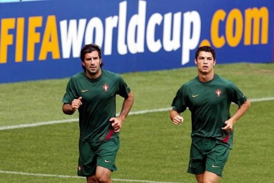 Luís Figo, Cristiano Ronaldo, Portugal, Seleção Nacional, Desporto, Futebol 