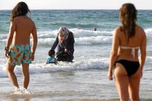 burkini, mulheres, praia, França