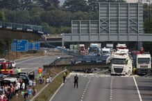 Inglaterra, kent, colapso, ponte, ferido, acidentes e desastres