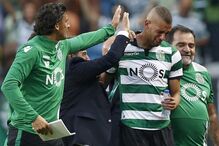 Sporting, Islam Slimani, choro, desporto, futebol