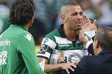 Sporting, Islam Slimani, choro, desporto, futebol