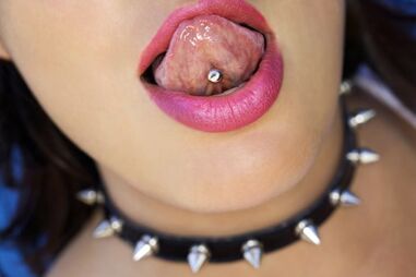 piercing, língua