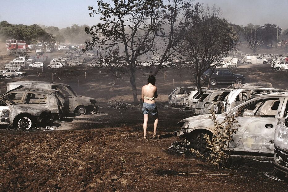 andanças, incêndio