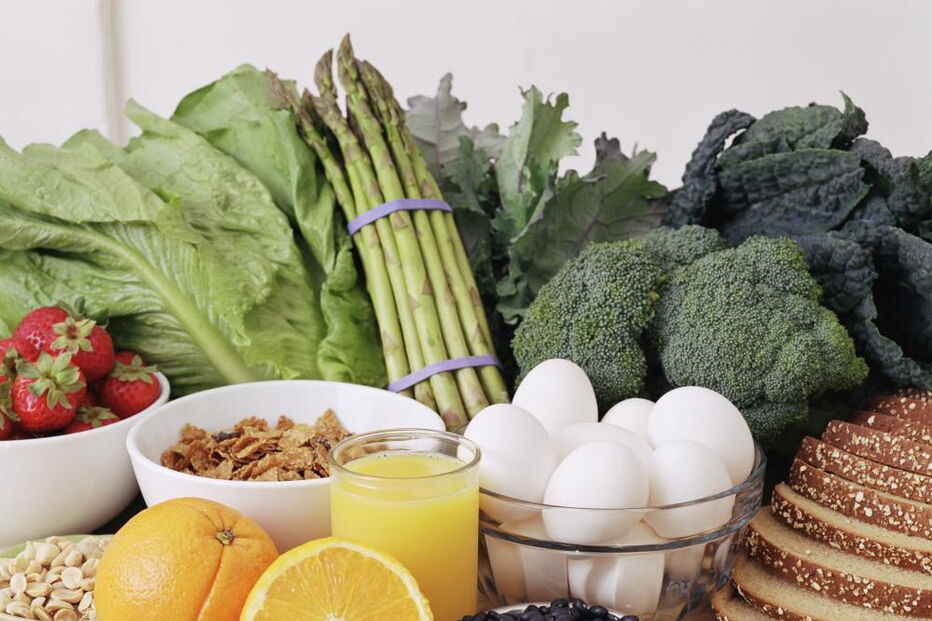 comida saudável, treino