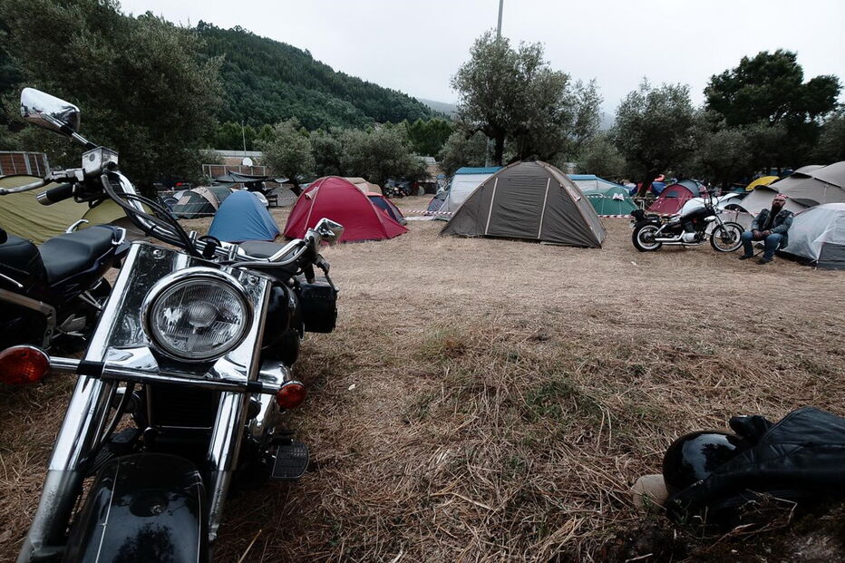 motas, motards, concentração, góis